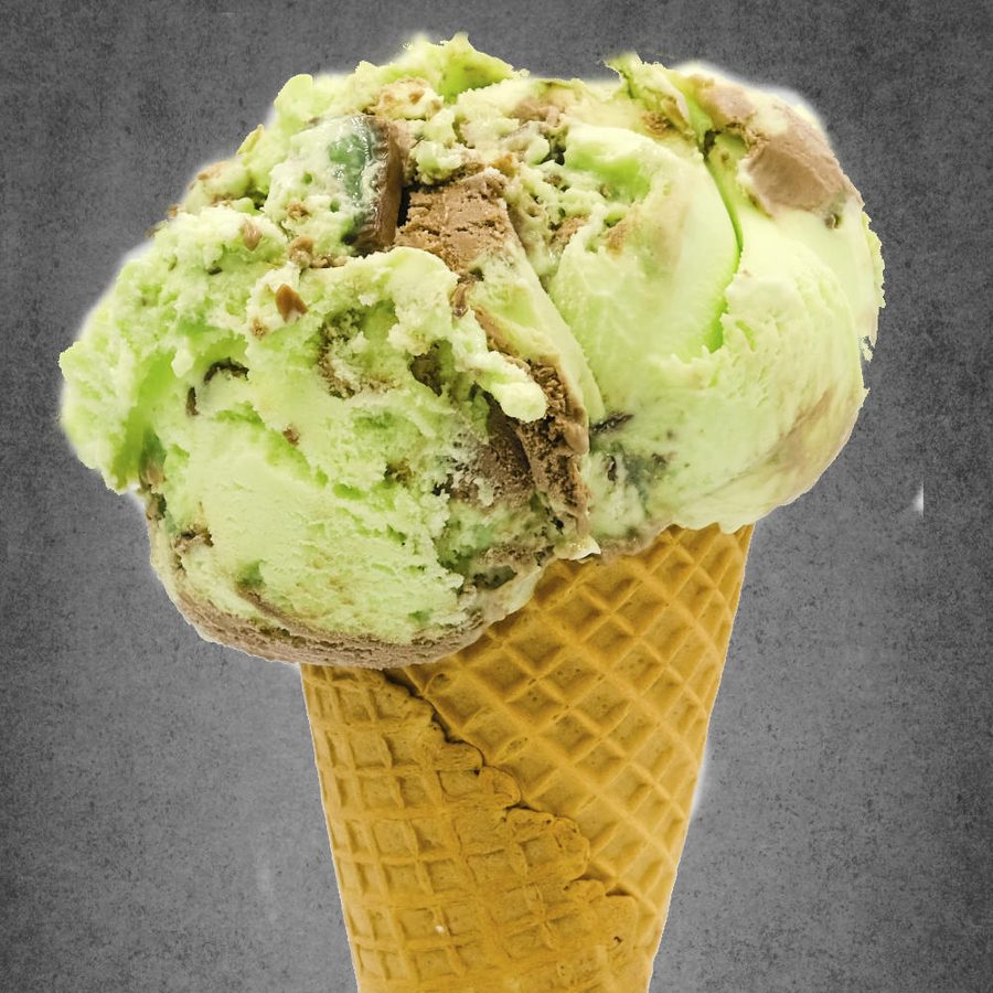 After Dinner Mint ice cream cone