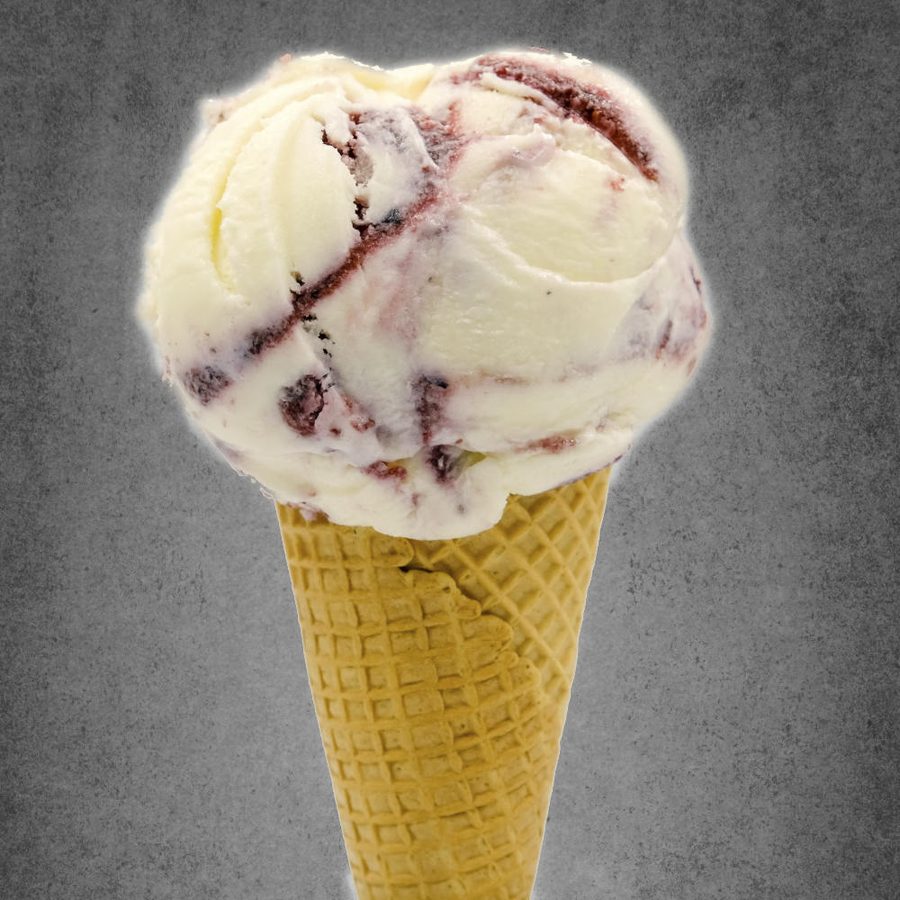 Berry Twist ice cream cone