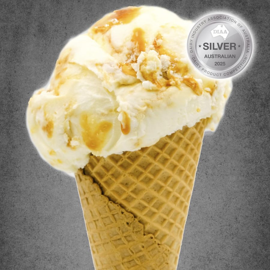 Honeycomb ice cream cone