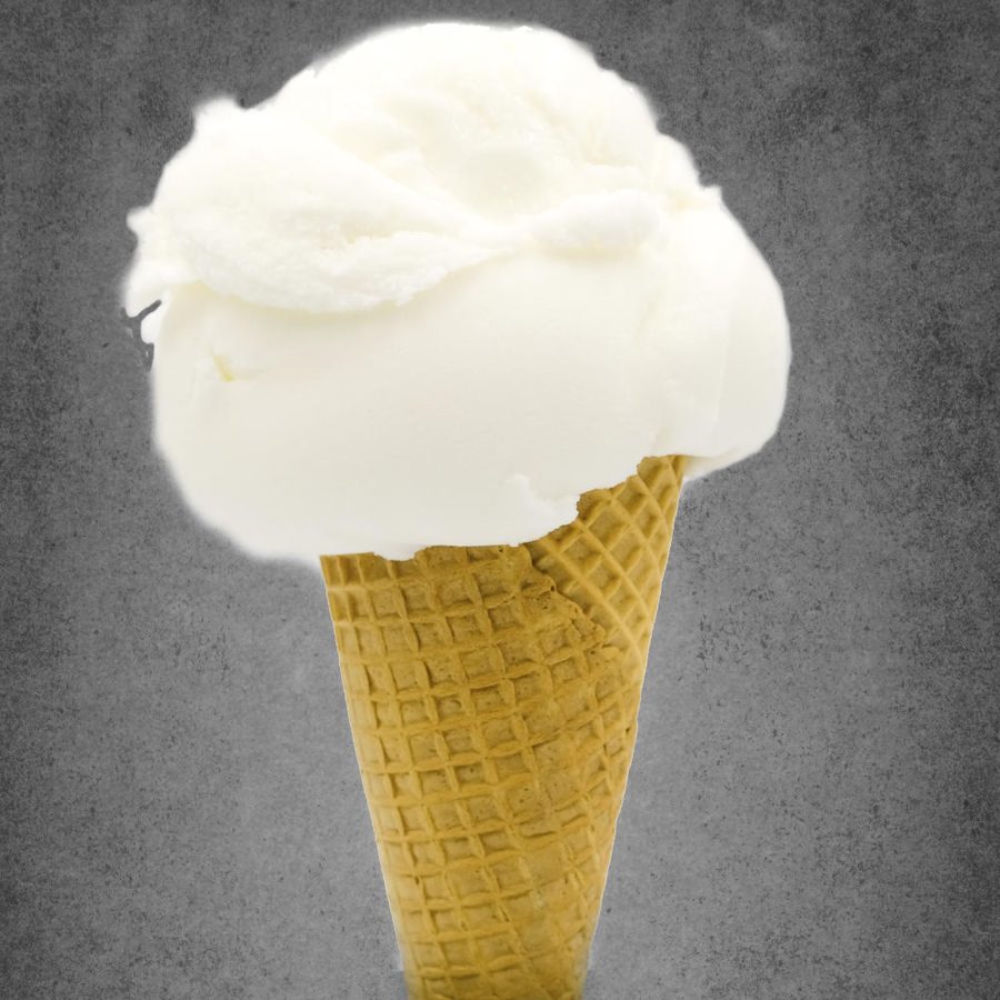Lemon Gelato ice cream cone