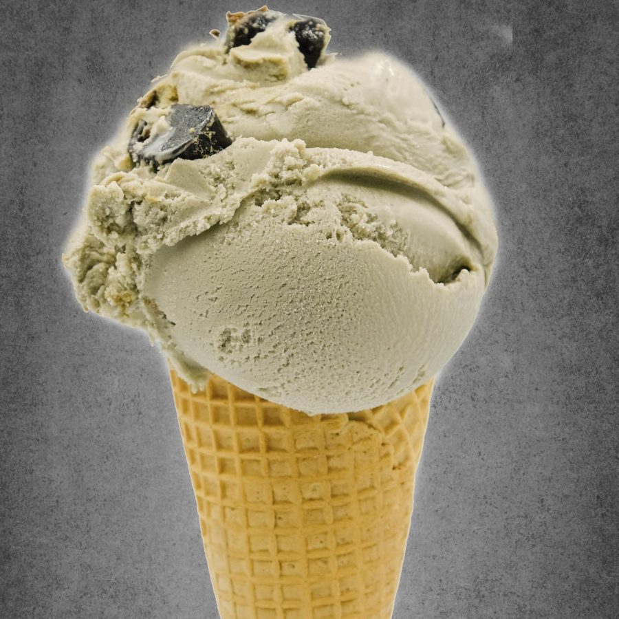 Liquorice ice cream cone